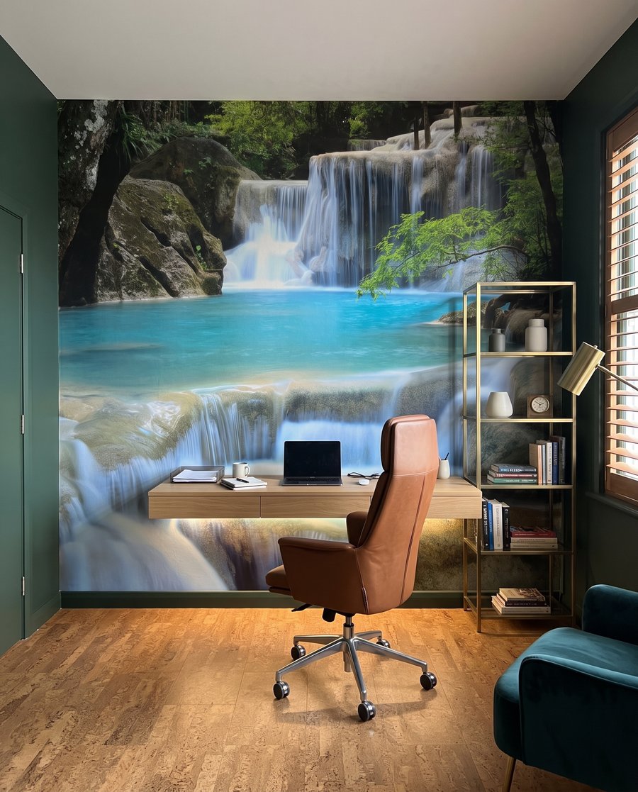 Ruisseau turquoise en cascades — intérieur 8