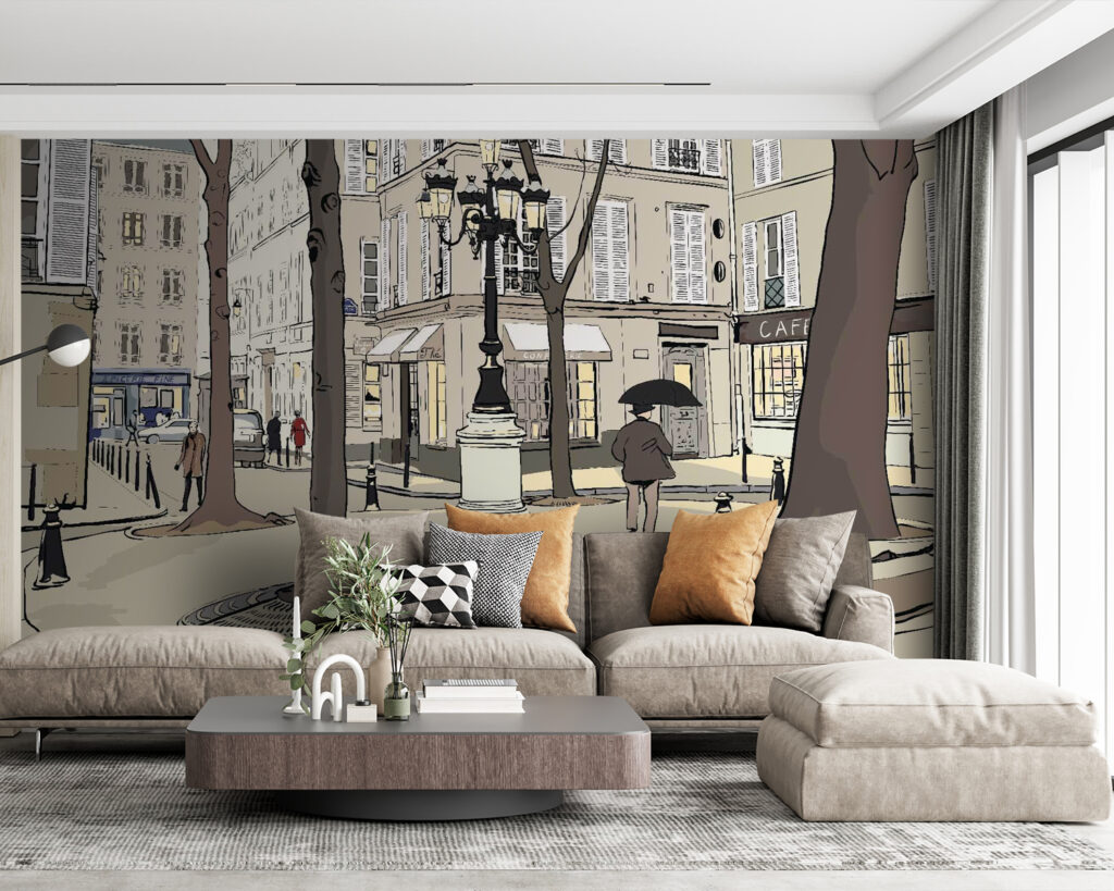 Silence sur la place dans un intérieur