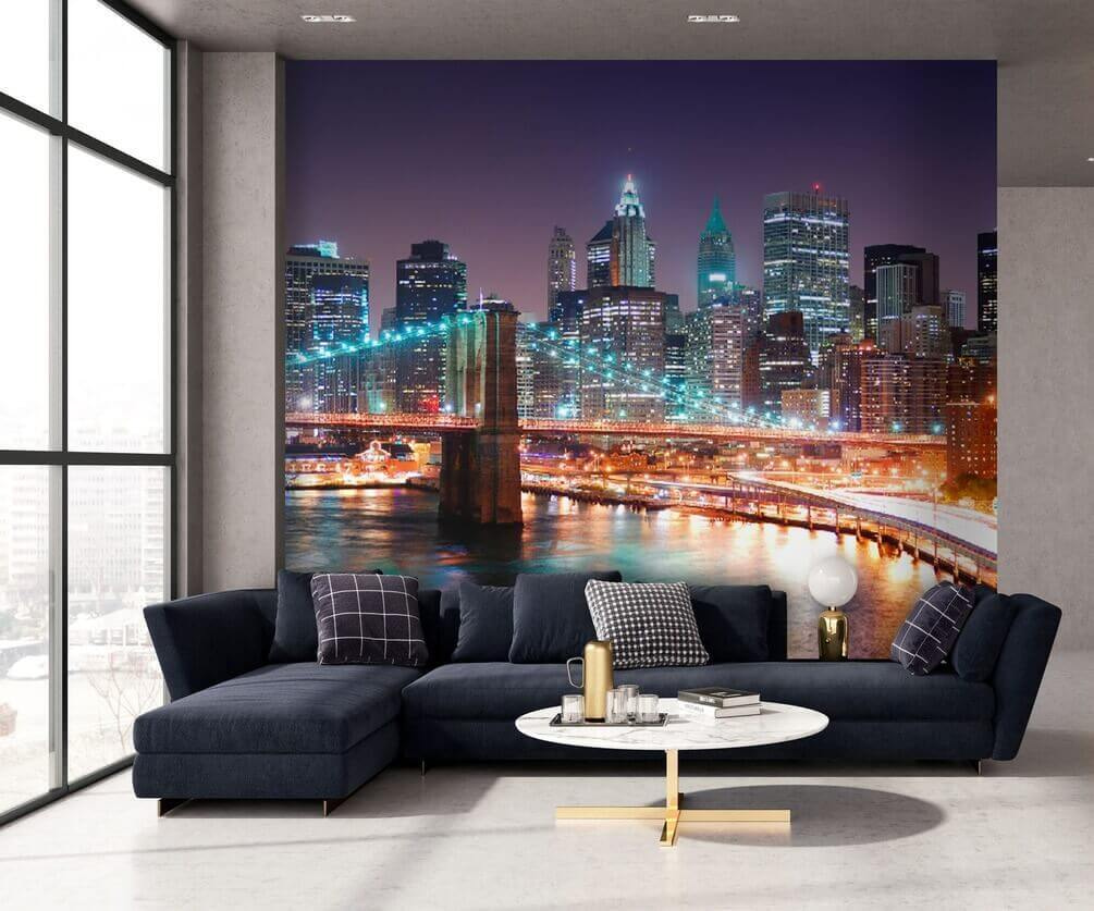 Lumières sur le pont dans un intérieur