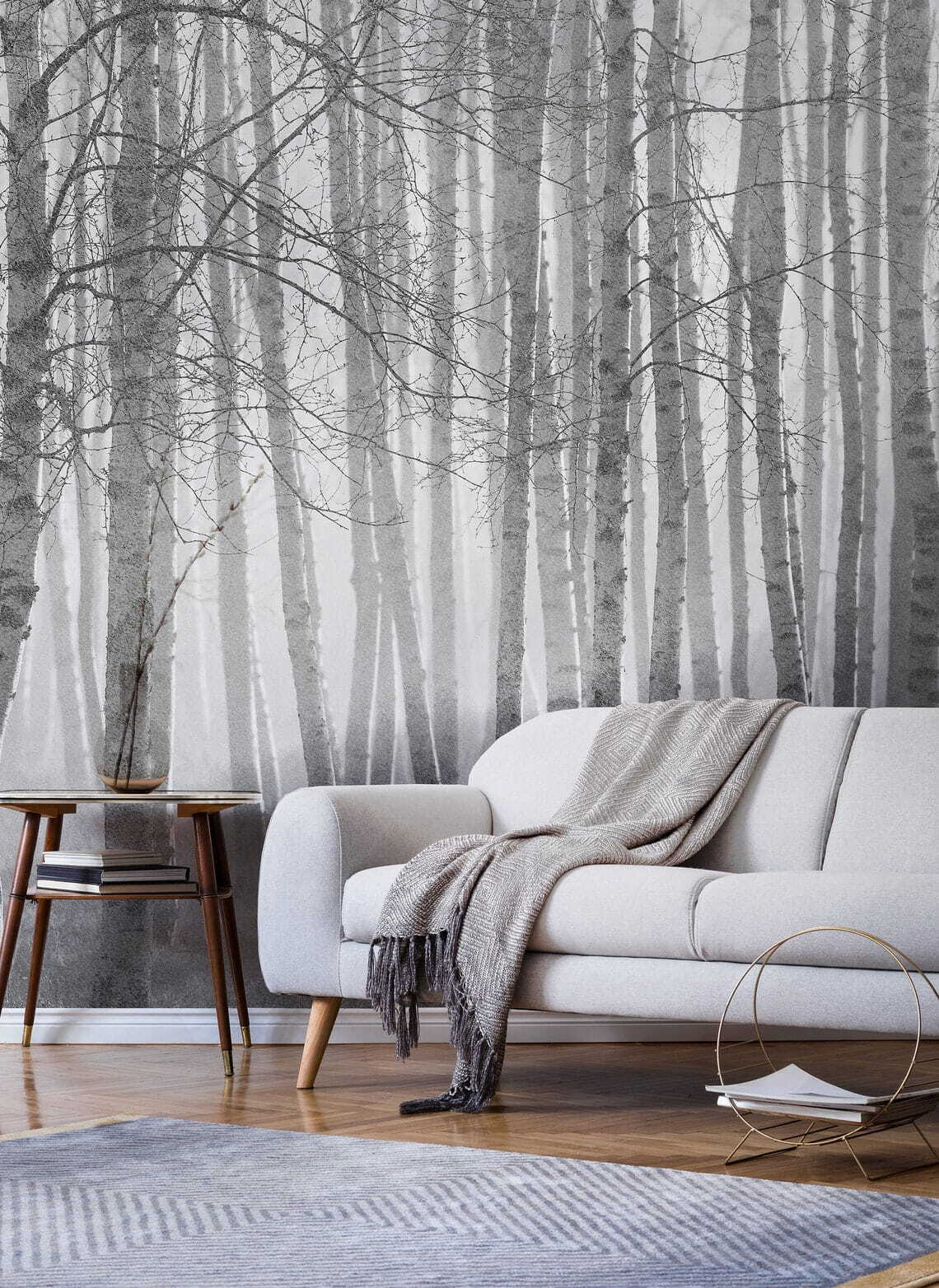 Forêt d’arbres nus — intérieur 1