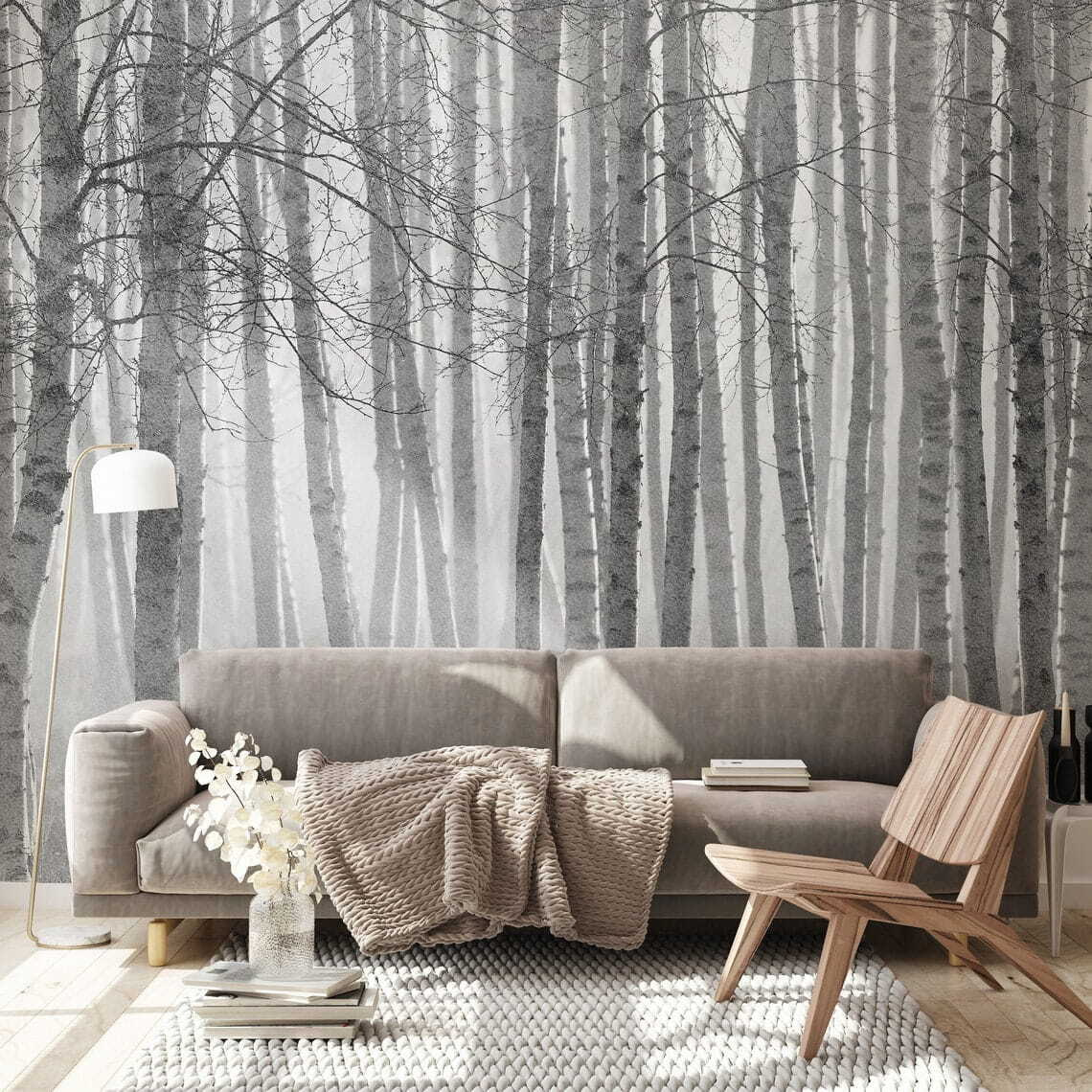 Forêt d’arbres nus — intérieur 3