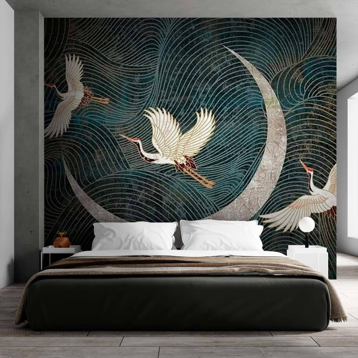 Oiseaux et demi-lune — intérieur 1