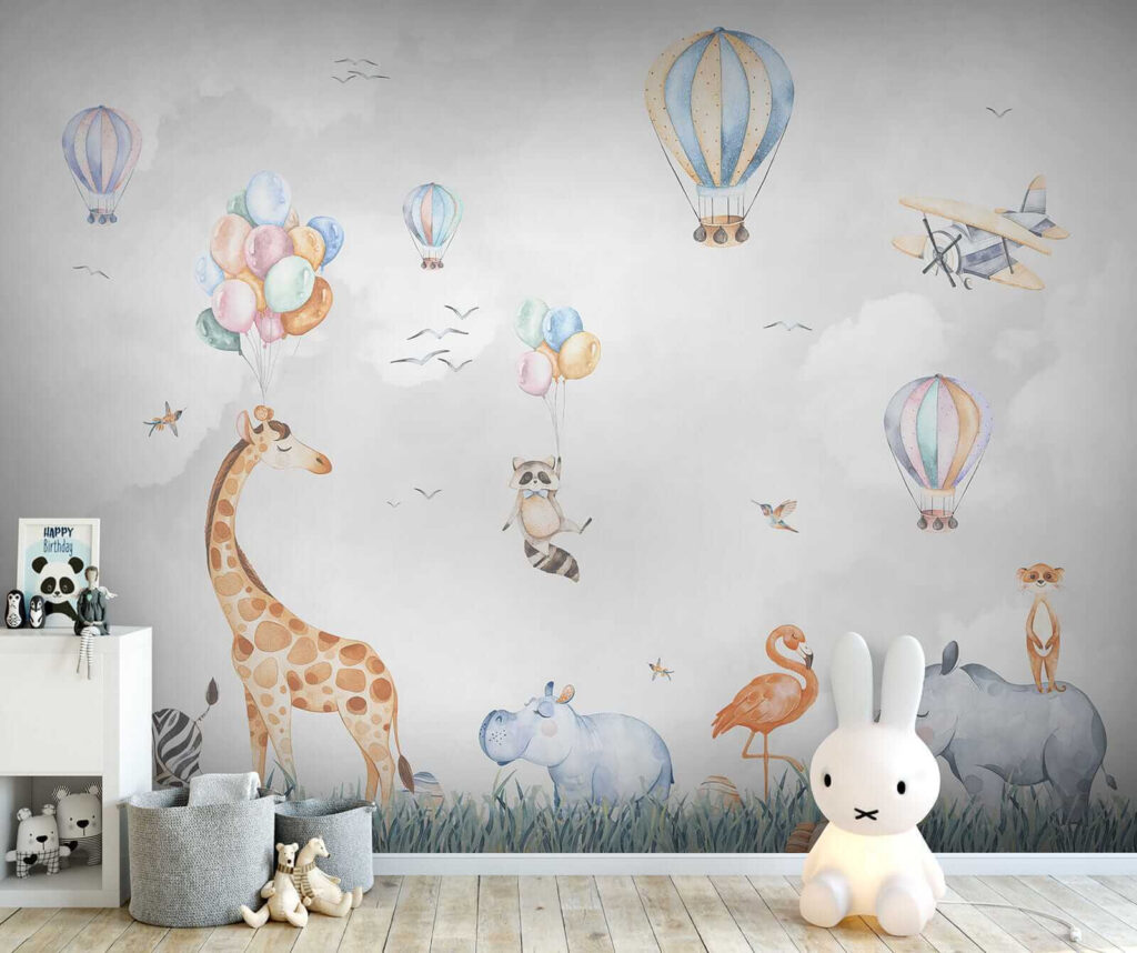 Animaux sous les montgolfières — intérieur 5