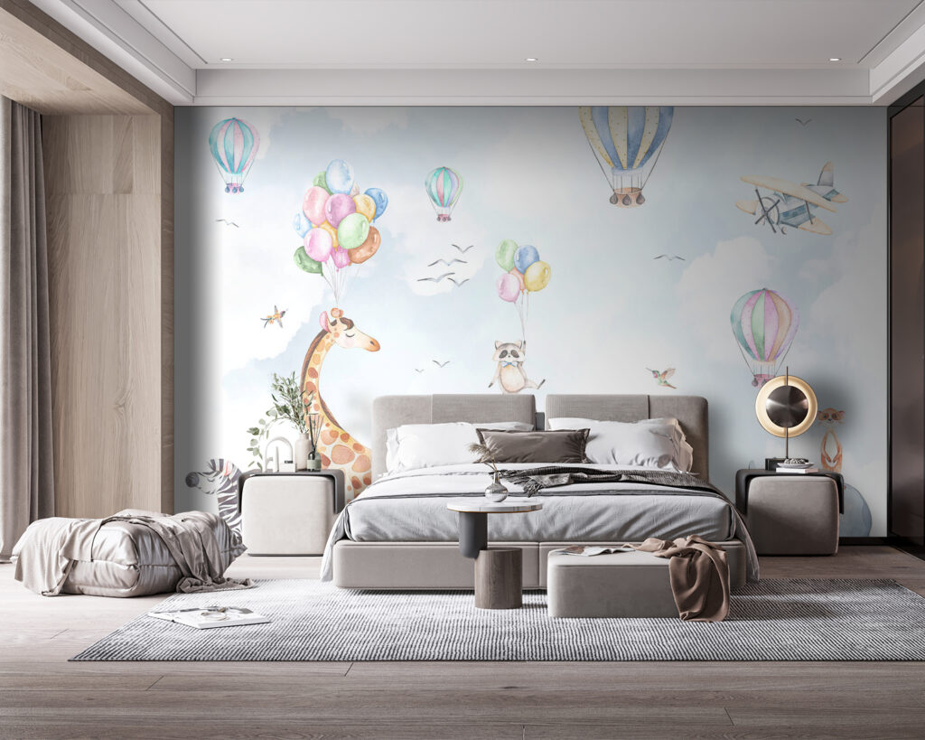 Animaux sous les montgolfières — intérieur 1