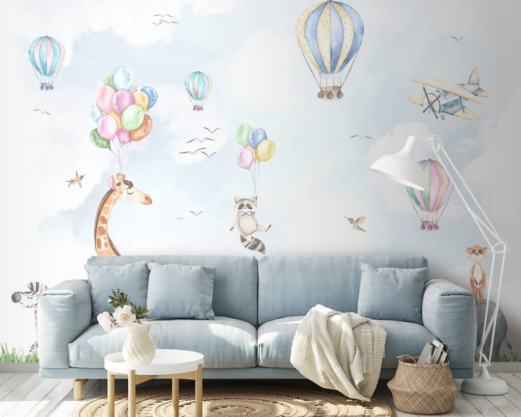 Animaux sous les montgolfières — intérieur 3