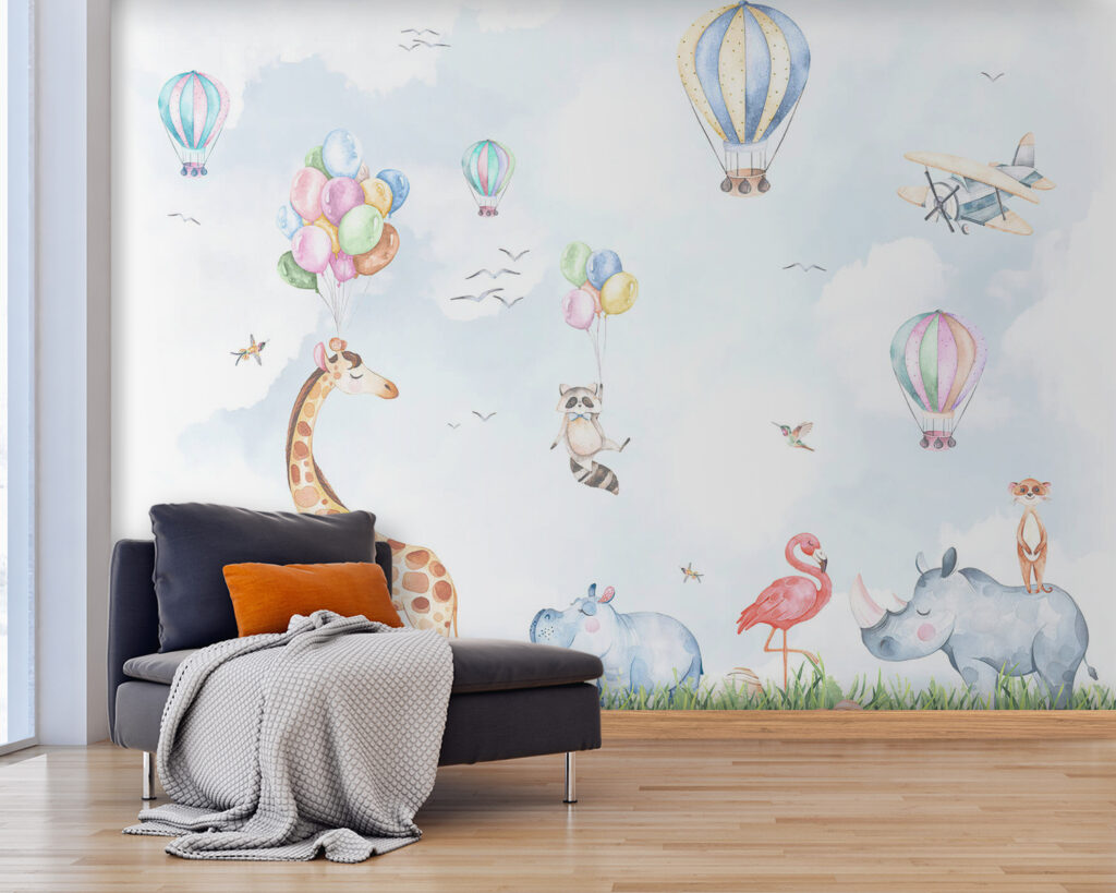 Animaux sous les montgolfières — intérieur 4
