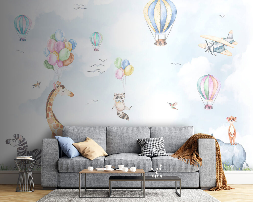 Animaux sous les montgolfières — intérieur 5