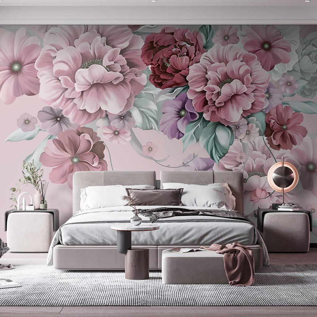 Fleurs dans les angles — intérieur 1