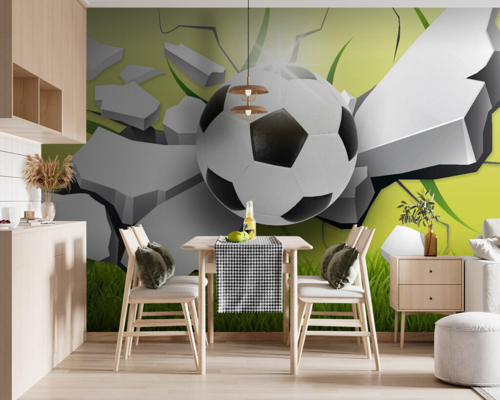 Ballon perçant le mur — intérieur 1
