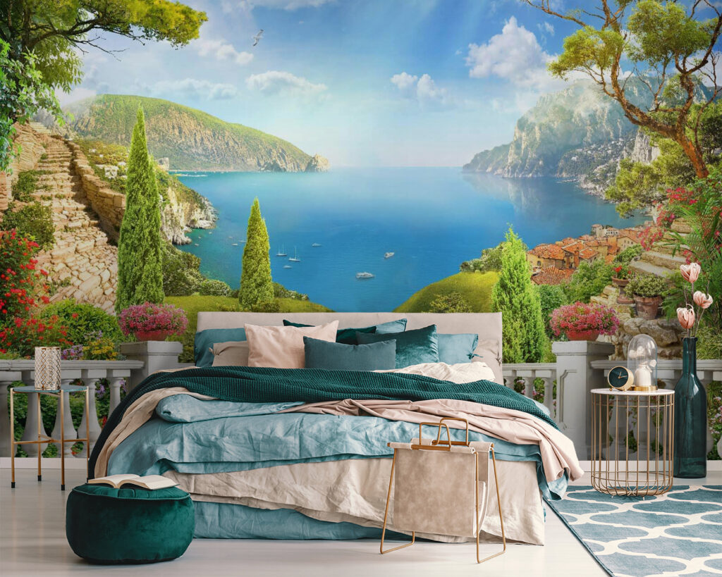 Balcon sur la baie dans un intérieur