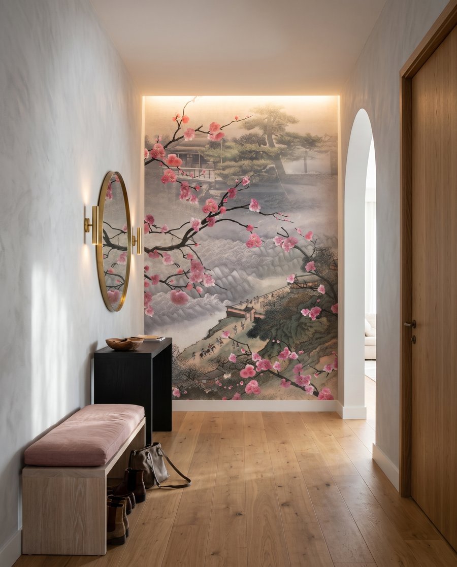 Fleurs autour du temple — intérieur 3