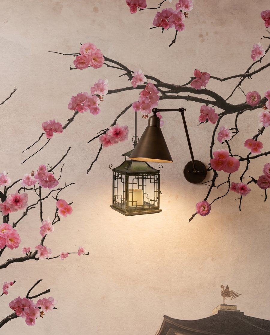 Fleurs autour du temple — détail