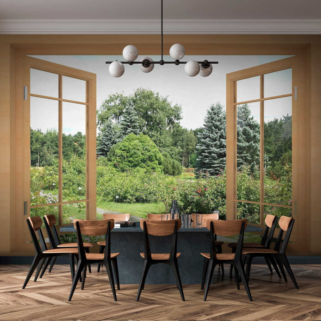 Fenêtre ouverte sur l’été dans un intérieur