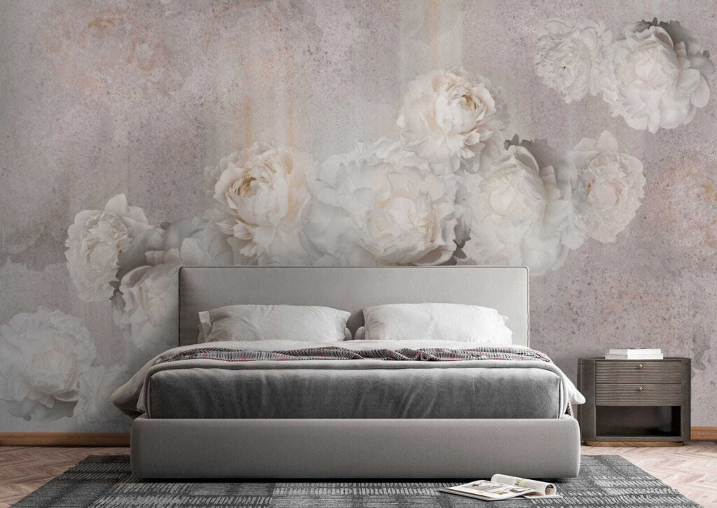 Silhouettes de fleurs blanches — intérieur 2