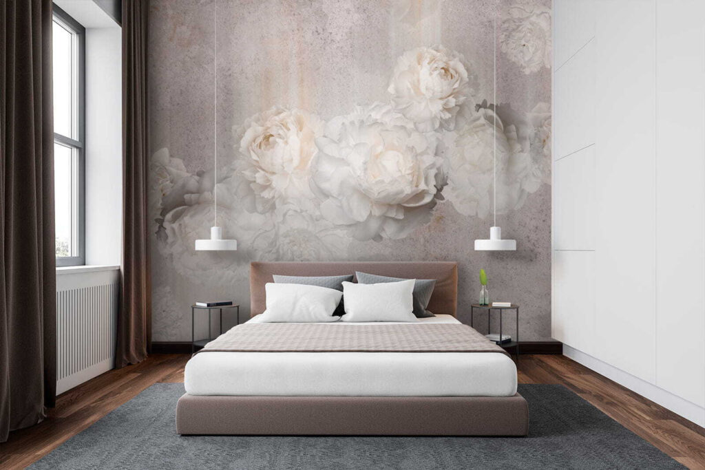Silhouettes de fleurs blanches — intérieur 3