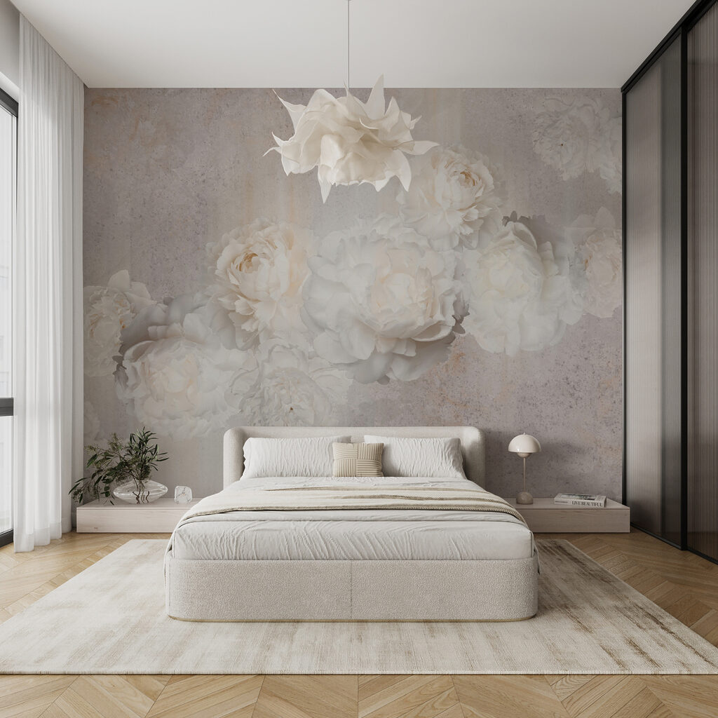 Silhouettes de fleurs blanches — intérieur 10