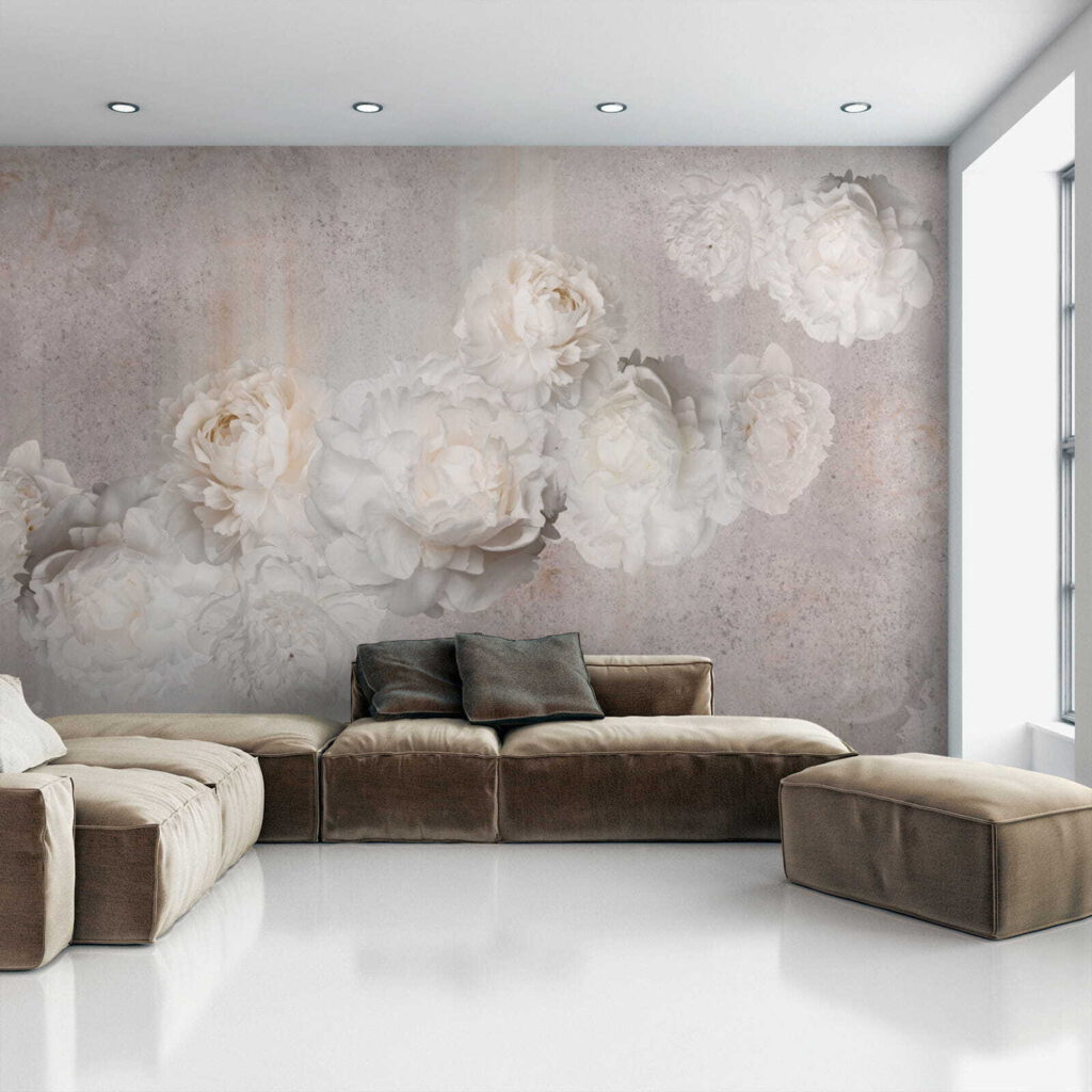 Silhouettes de fleurs blanches — intérieur 5