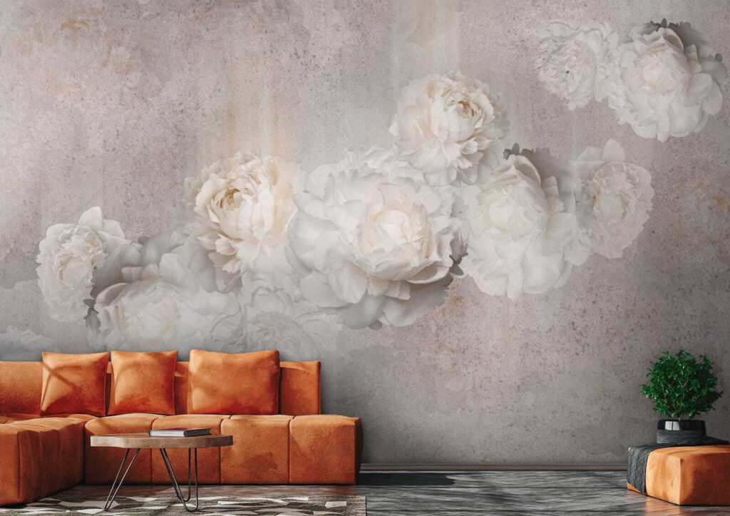 Silhouettes de fleurs blanches — intérieur 7