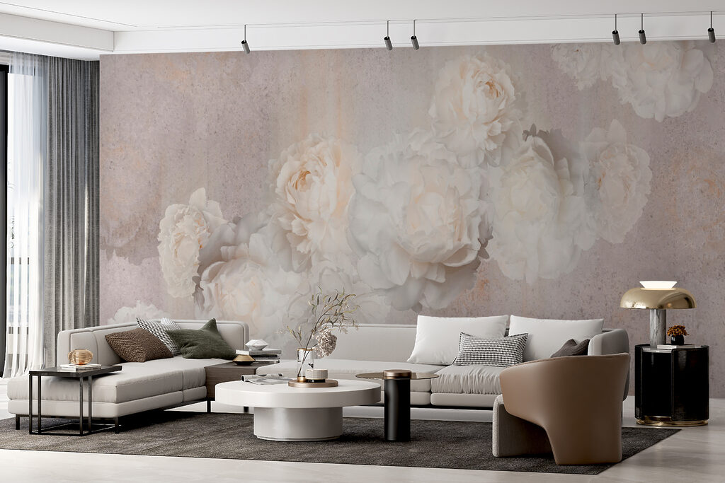 Silhouettes de fleurs blanches — intérieur 11