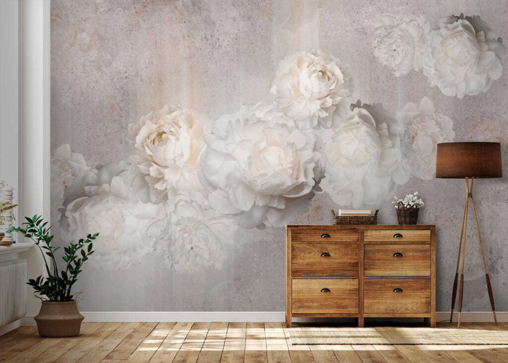 Silhouettes de fleurs blanches — intérieur 8