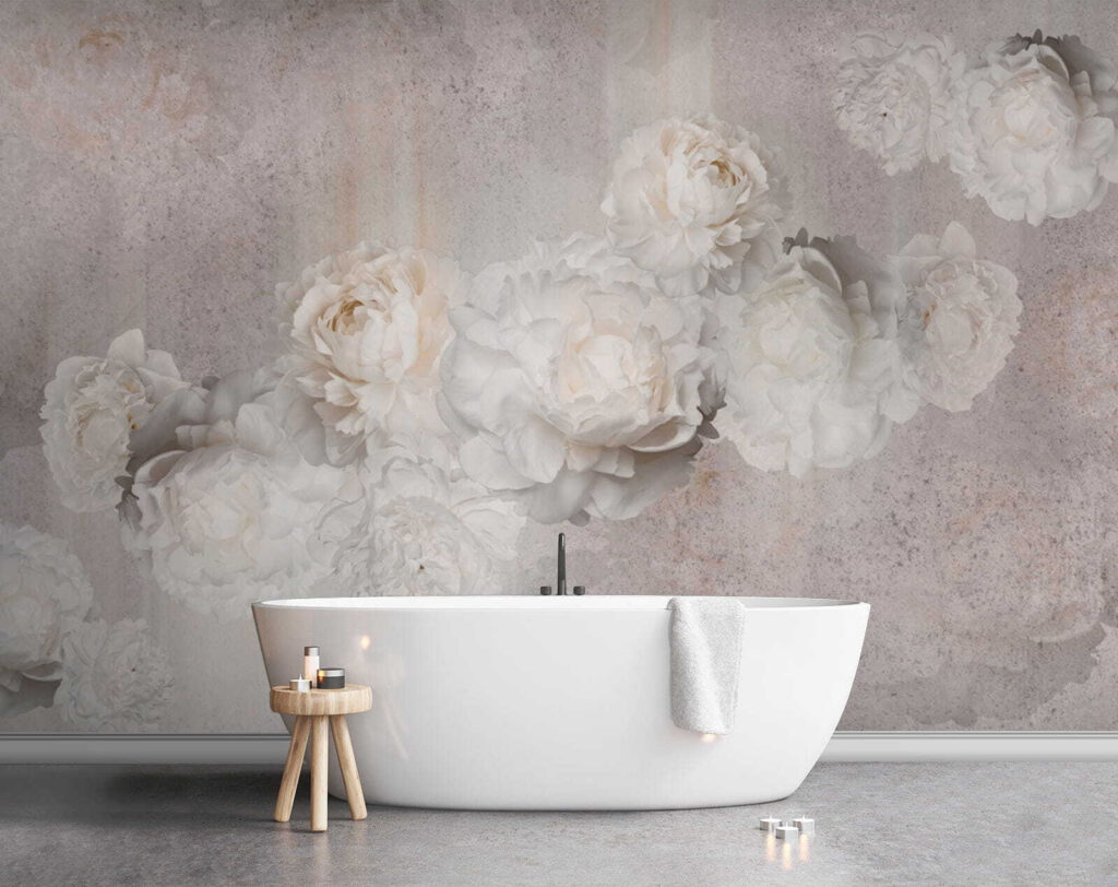 Silhouettes de fleurs blanches — intérieur 9