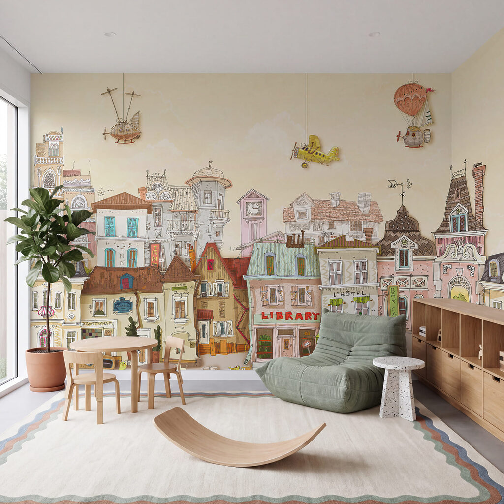 Ville des petits voyages dans un intérieur