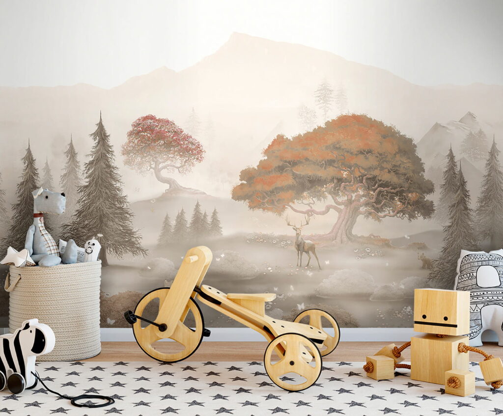 Forêt et montagnes lointaines — intérieur 2