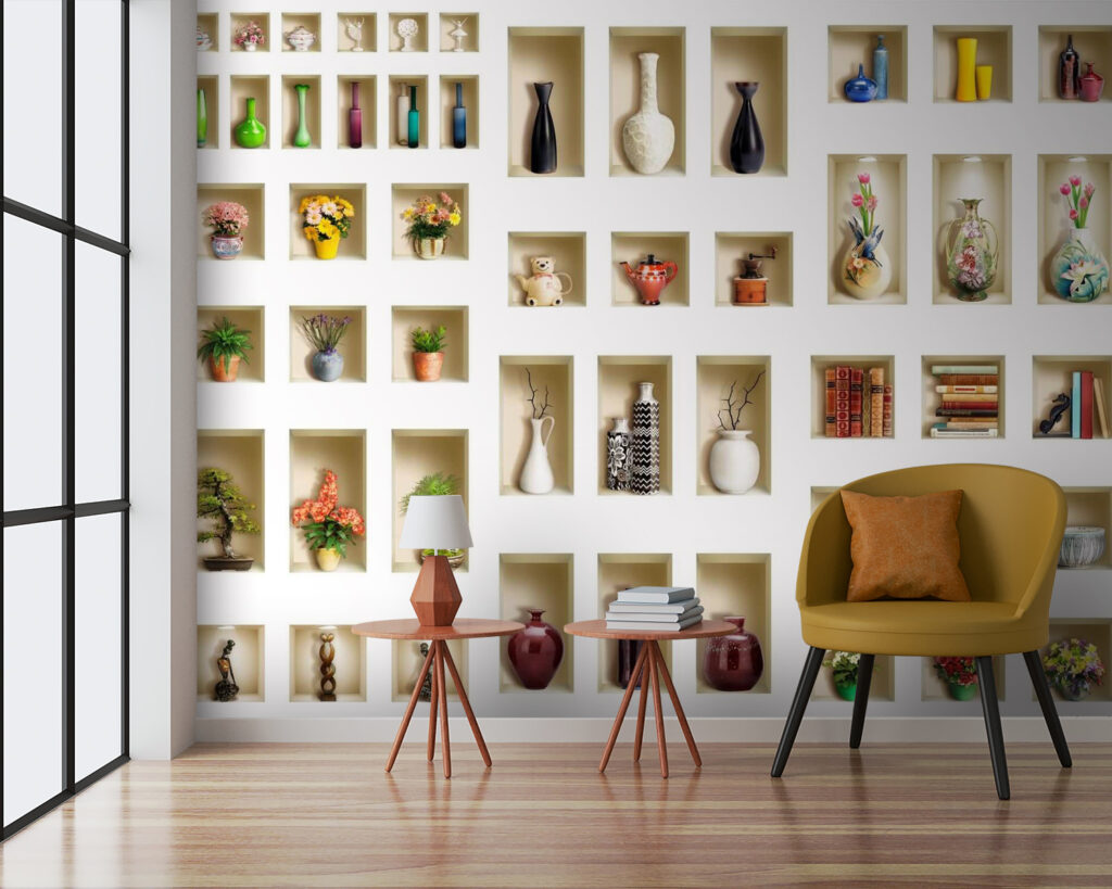 Niches aux objets anciens — intérieur 2
