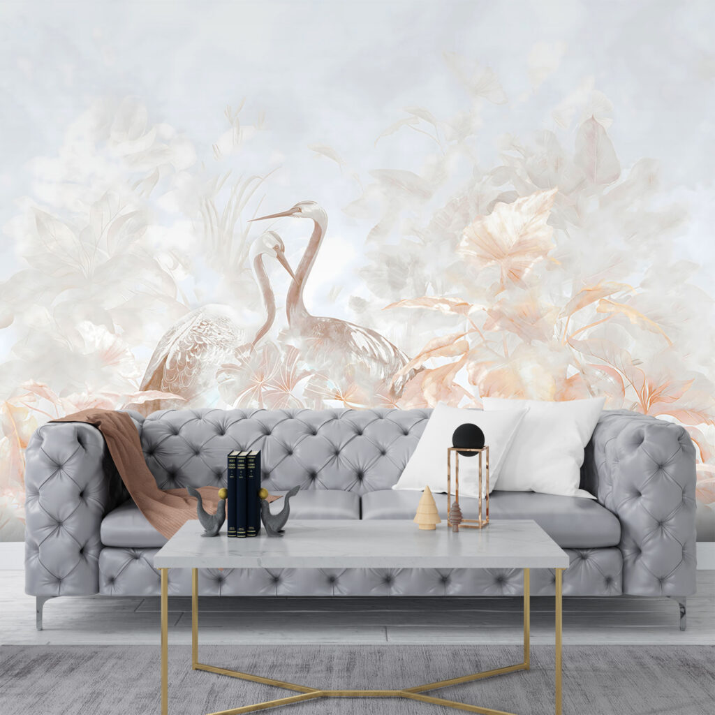 Parmi les fleurs douces dans un intérieur