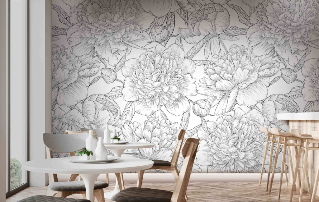 Motif floral au trait — intérieur 3