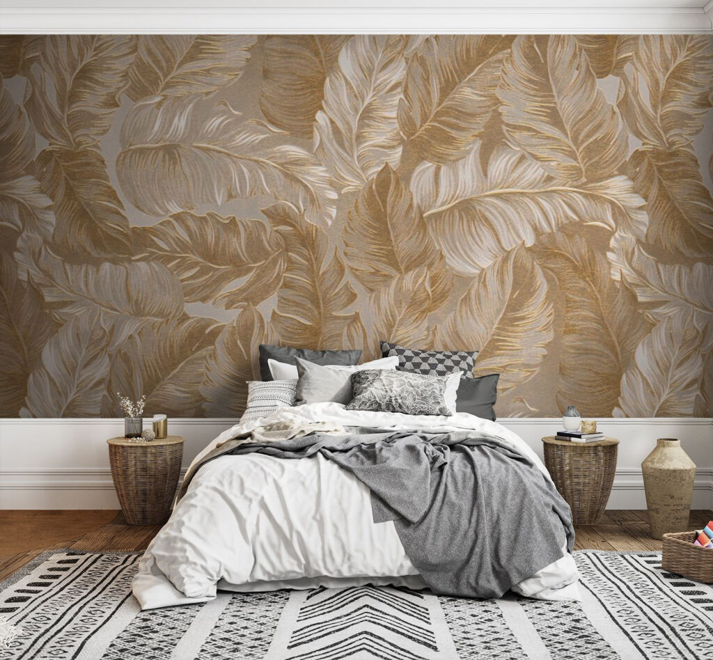 Mer de plumes sable dans un intérieur