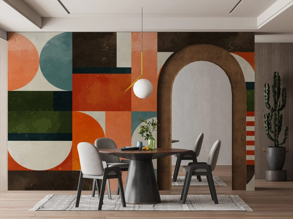 Géométrie colorée — intérieur 1