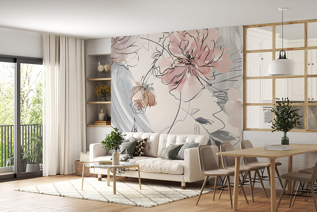 Fleurs esquissées — intérieur 5