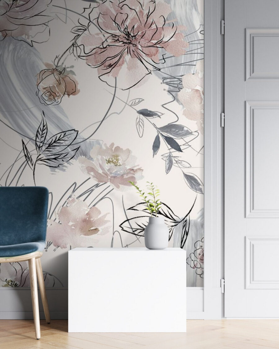 Fleurs esquissées — intérieur 2