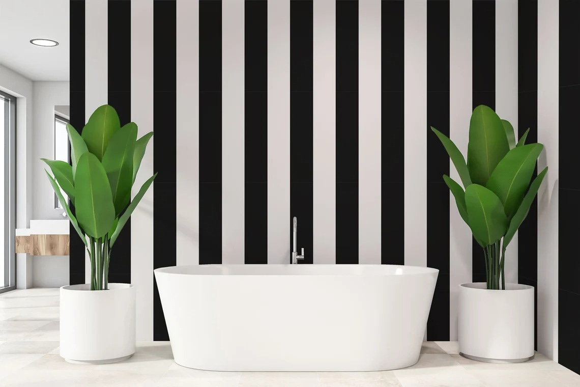 Rayures noir et blanc — intérieur 1
