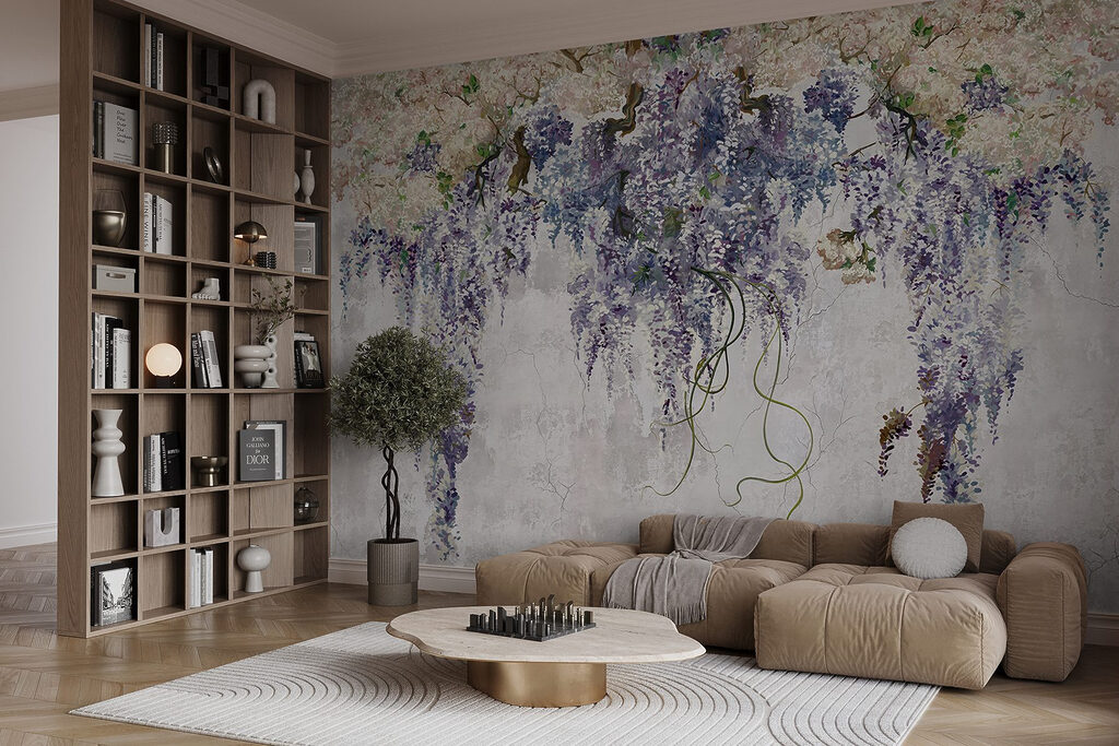 Glycine en fleurs — intérieur 3