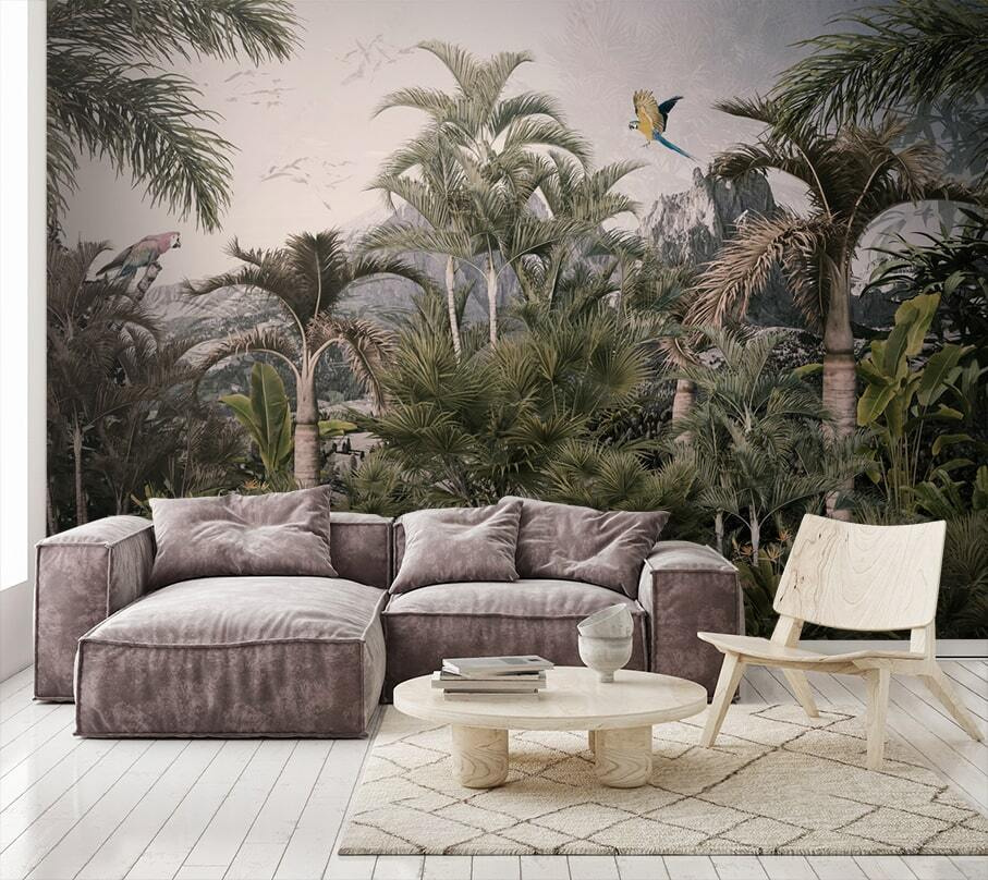 Envol sur la jungle dans un intérieur