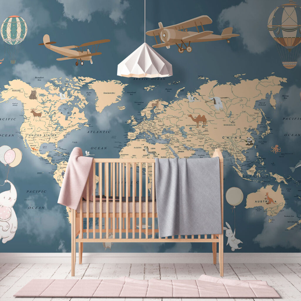 Planisphère aux avions — intérieur 3