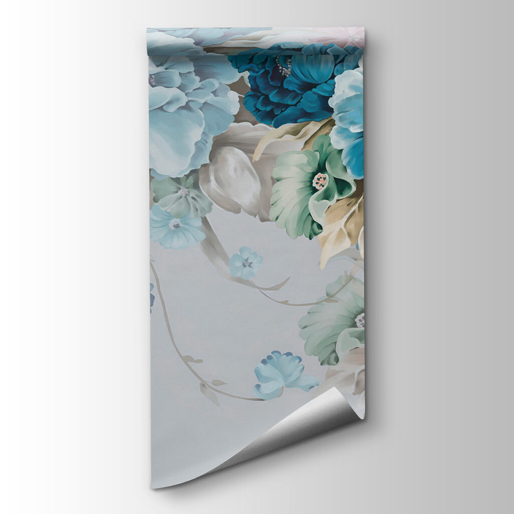 Fleurs en bleu tendre — vue du produit