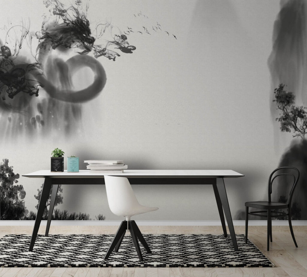Dragon noir et blanc — intérieur 3
