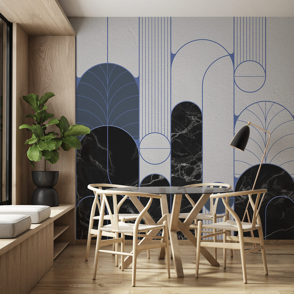 Arches, cercles et feuilles — intérieur 2