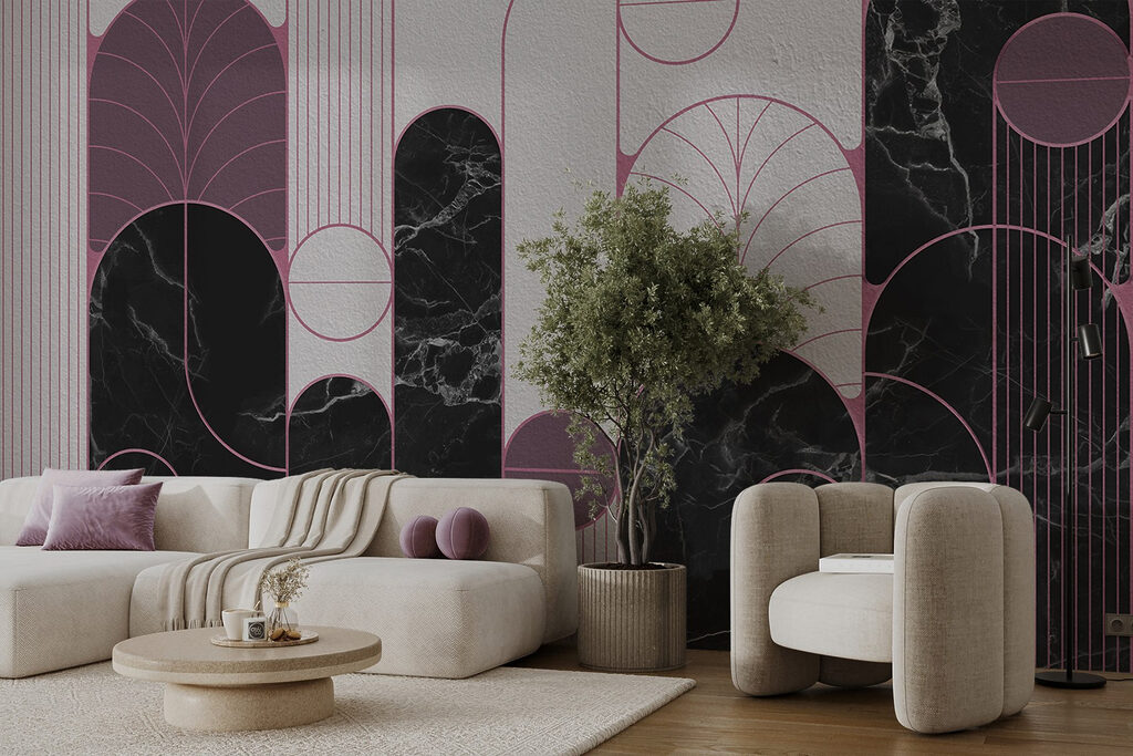 Arches, cercles et feuilles — intérieur 1