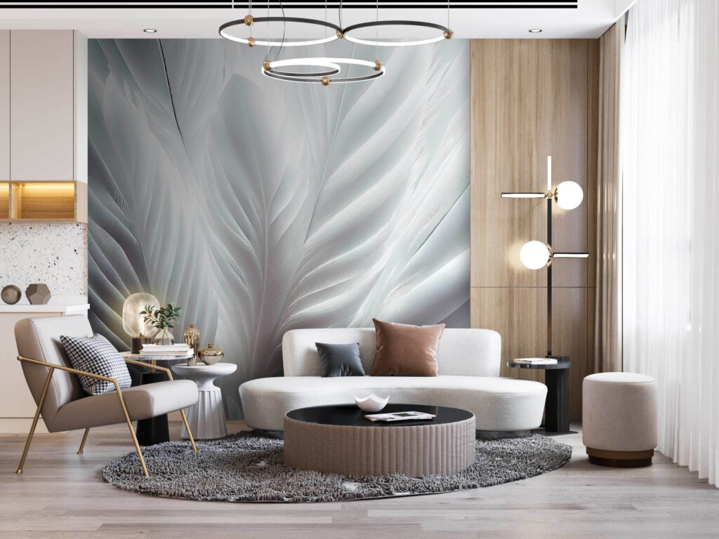 Plumes blanches entrelacées — intérieur 2