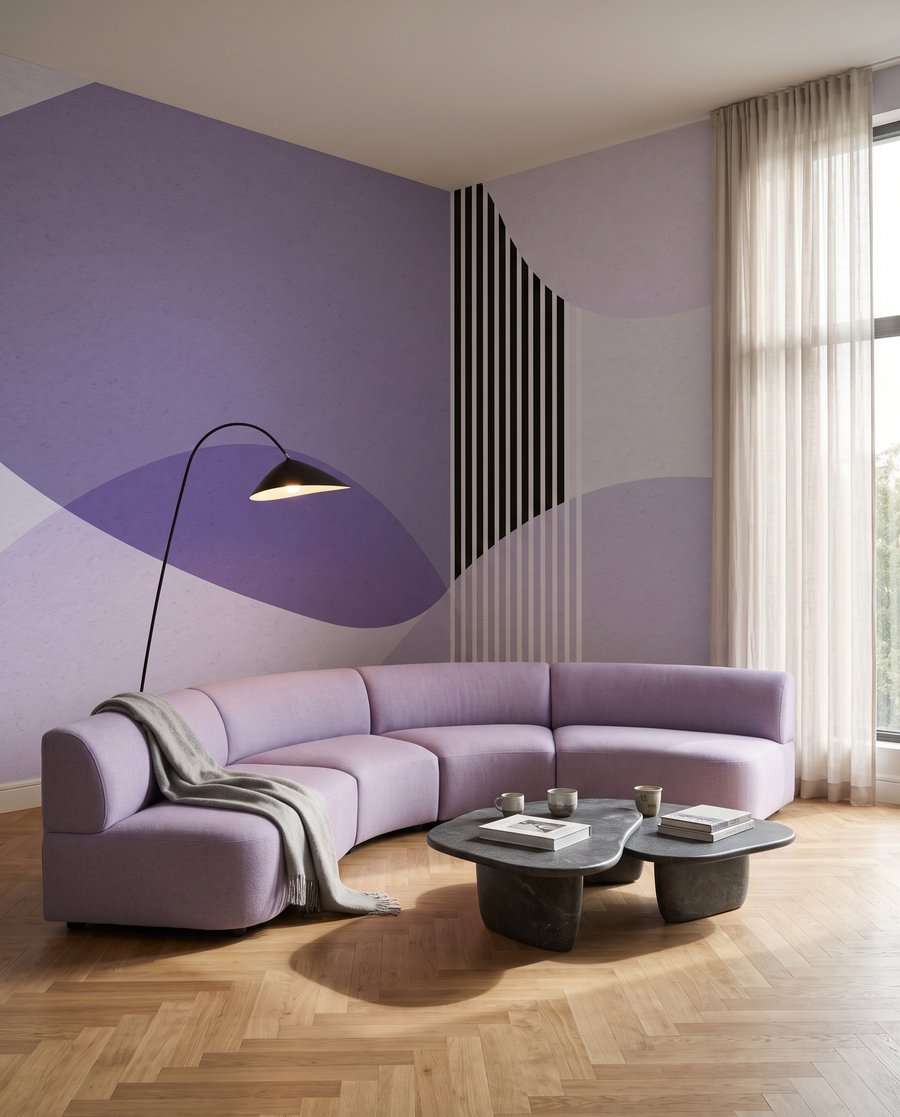 Rayures entre les courbes — intérieur 3