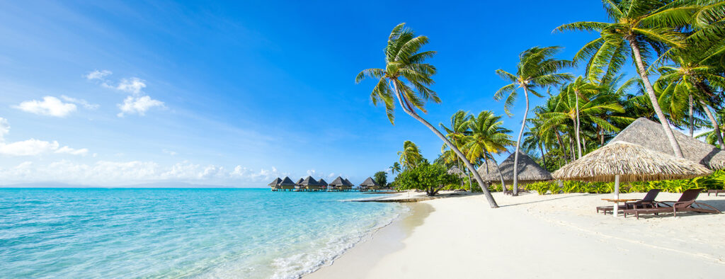 Plage au parasol — motif complet