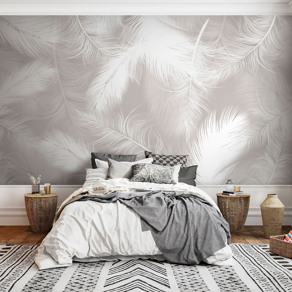 Plumes blanches sur gris — intérieur 4