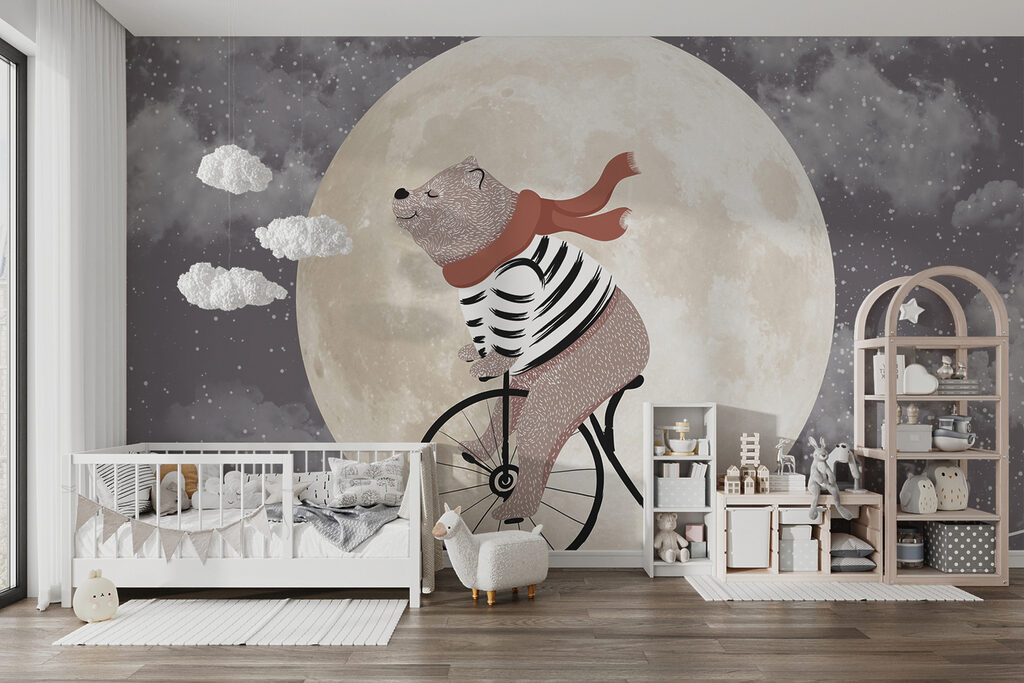 Ours à vélo — intérieur 4