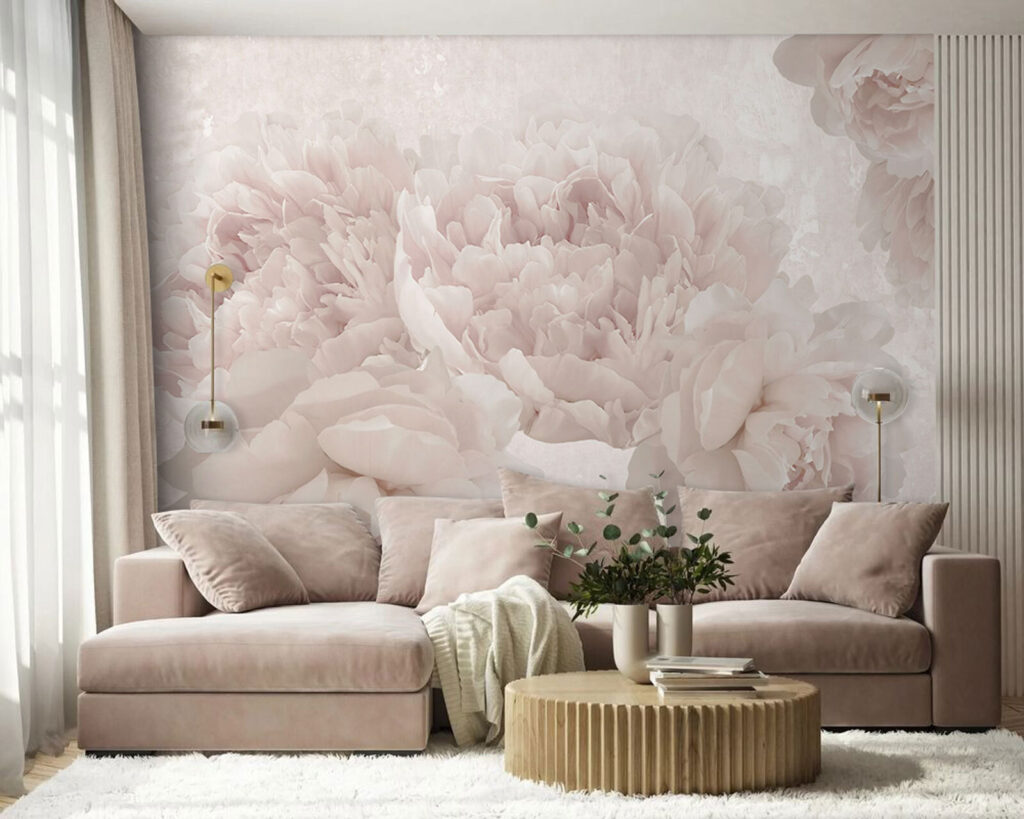 Roses en lumière voilée dans un intérieur