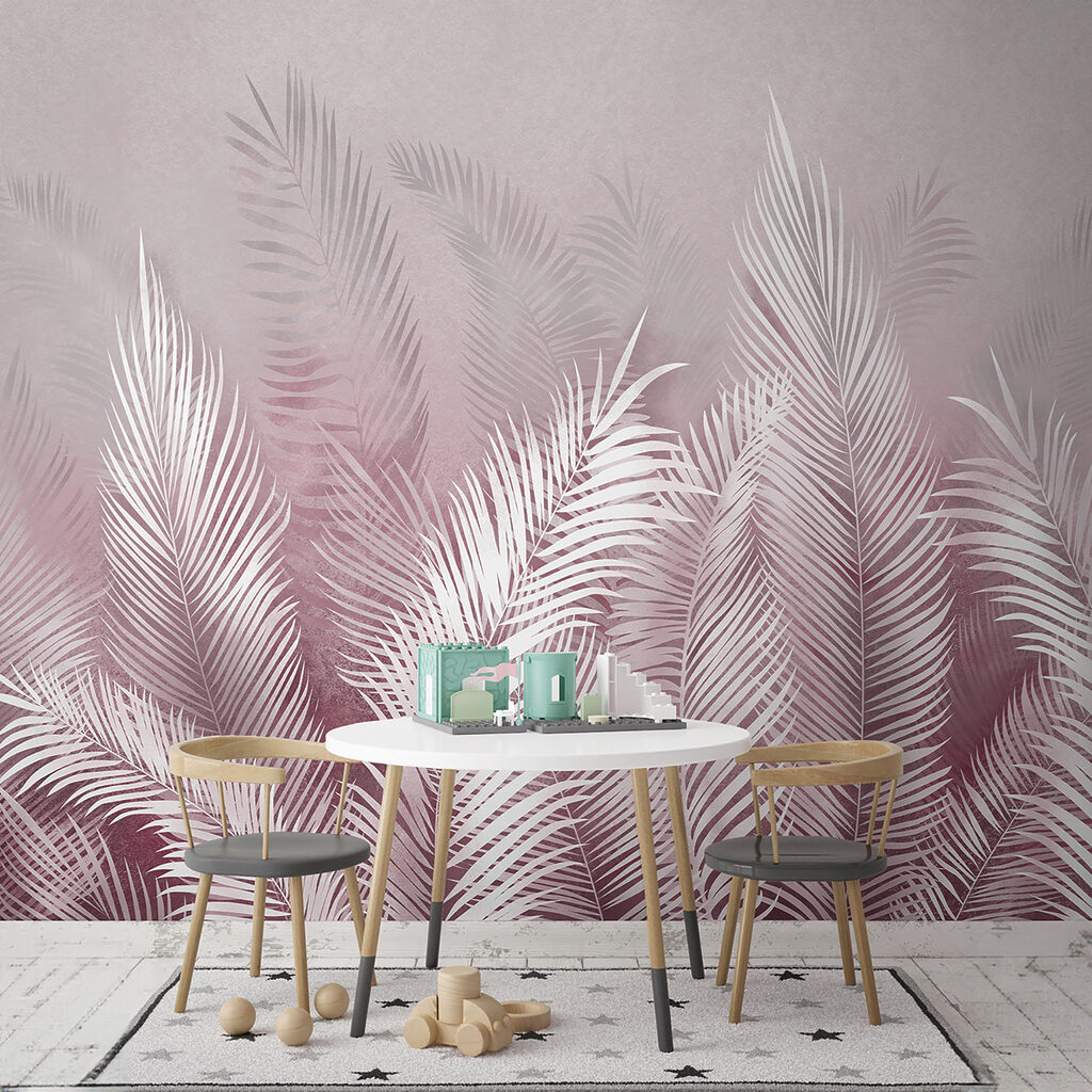 Palmes blanches élancées — intérieur 2