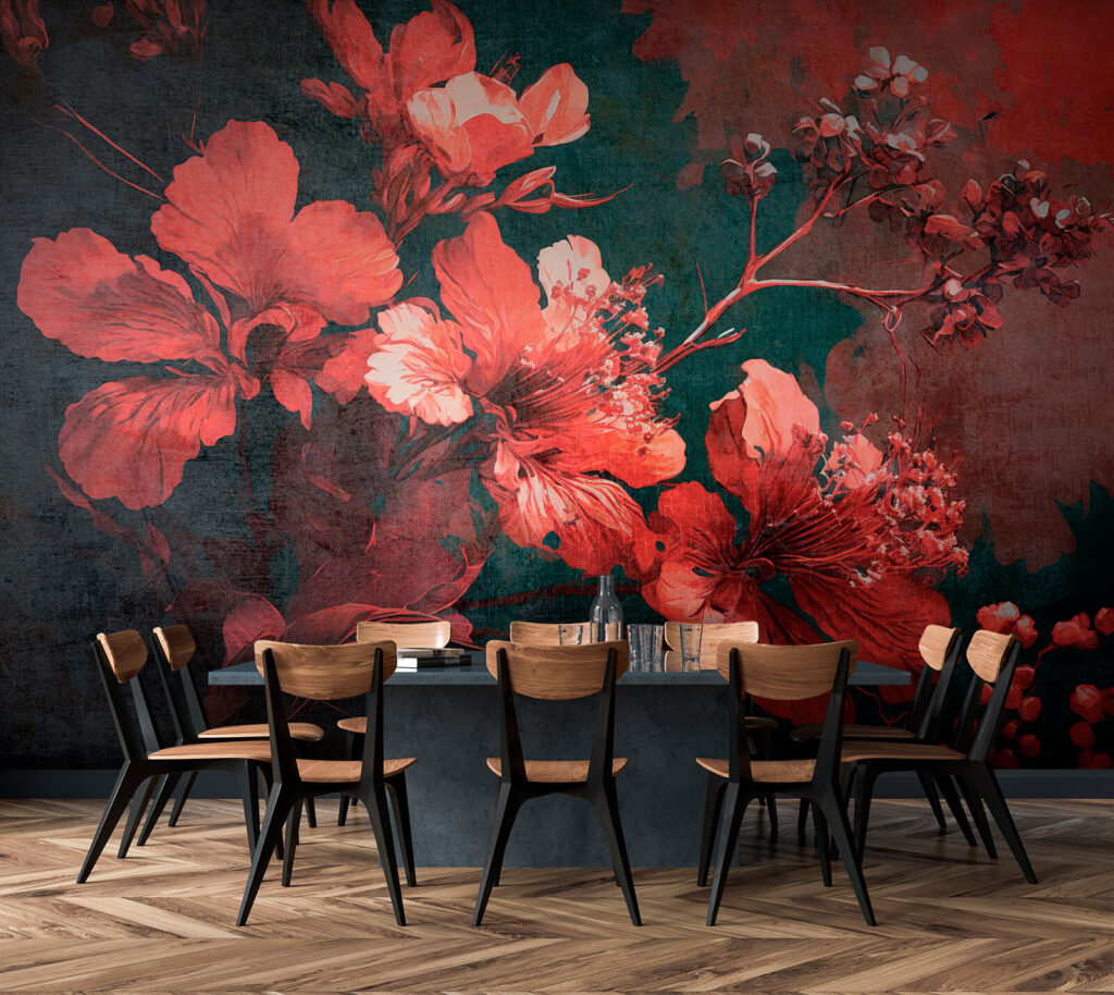 Fleurs vives dans l’ombre — intérieur 1